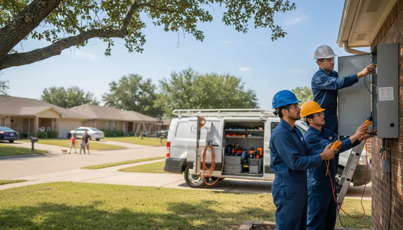 Certified electrician providing emergency electrical services in Springview, NE